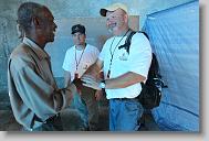 as volunteers with the North Carolina Baptist Men Disaster Relief build houses in Titanyen Haiti Monday May 3, 2010.   ETHAN HYMAN  - ehyman@newsobserver.com