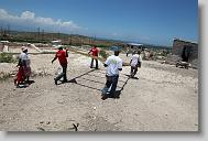 as volunteers with the North Carolina Baptist Men Disaster Relief build houses in Titanyen Haiti Monday May 3, 2010.   ETHAN HYMAN  - ehyman@newsobserver.com