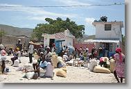 during a medical clinic by volunteers with the North Carolina Baptist Men Disaster Relief team in Cabaret, Haiti Friday May 7, 2010.  ETHAN HYMAN  - ehyman@newsobserver.com