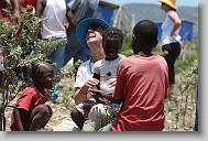 during the last day in Titanyen for this group of the North Carolina Baptist Men Disaster Relief team in Titanyen, Haiti Friday May 7, 2010.  ETHAN HYMAN  - ehyman@newsobserver.com