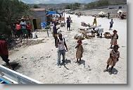 during the last day in Titanyen for this group of the North Carolina Baptist Men Disaster Relief team in Titanyen, Haiti Friday May 7, 2010.  ETHAN HYMAN  - ehyman@newsobserver.com